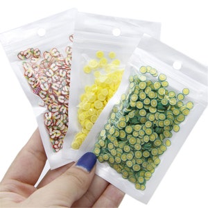 Fruit Polymer Clay Slices 10G/Pack,Fruit Soft Pottery,Fruit Slices,Clay Charms,Diy Slime Nail Art,Diy Shakers