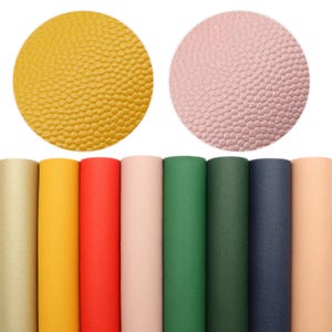 Plain Color Faux Leather Sheet Bundles 8pcs/set,Vegan Leather Fabric,Craft Leather For Hairbows,Earring Leather Green