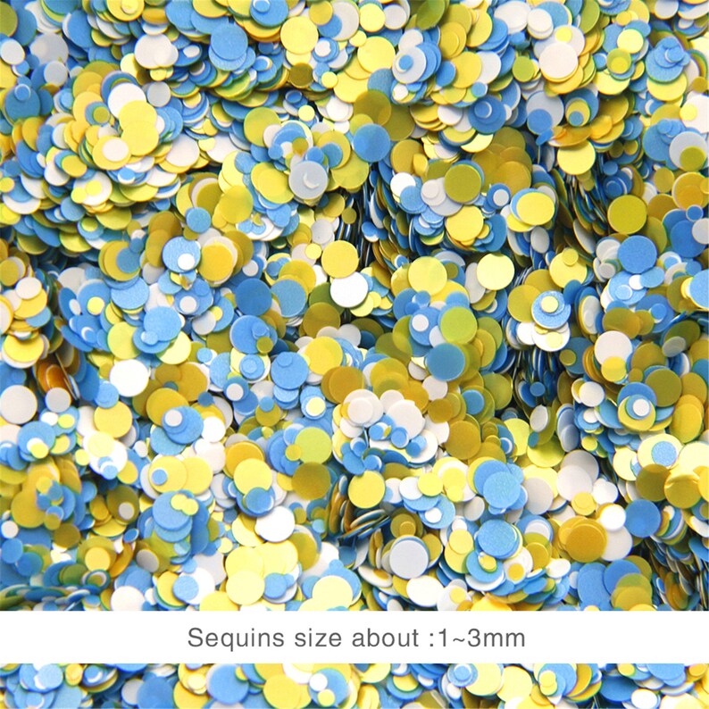 Bulk Glitter Confetti Mix Color&sizepolyester Glitter Sequin Etsy
