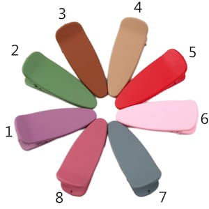 10pcs Frosted Alligator Clips For Girls,Plastic Hair Clip For Baby Girls,Colorful Plastic Barrette,Girl Hair Accessories