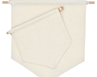 27.5x24.5cm Beige Pin Badge Display Pennant,Enamel Pin Collection Banner,Blank Canvas Pennant,Wall Hangings,Buttons Lapel Collections