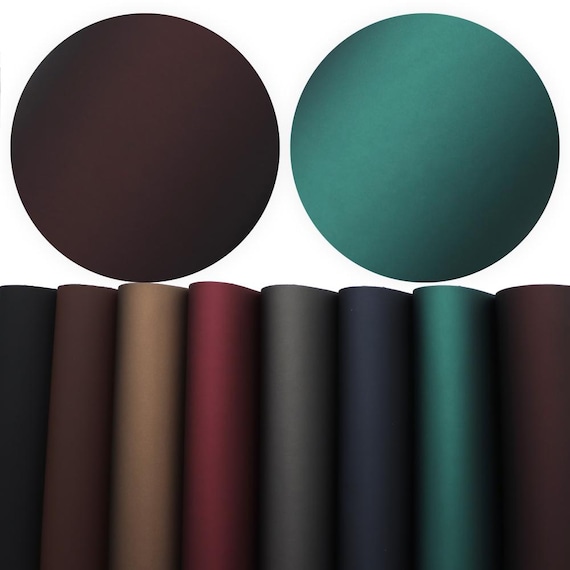 Plain Color Faux Leather Sheet Bundles 8pcs/set,Vegan Leather Fabric,Craft Leather For Hairbows,Earring Leather