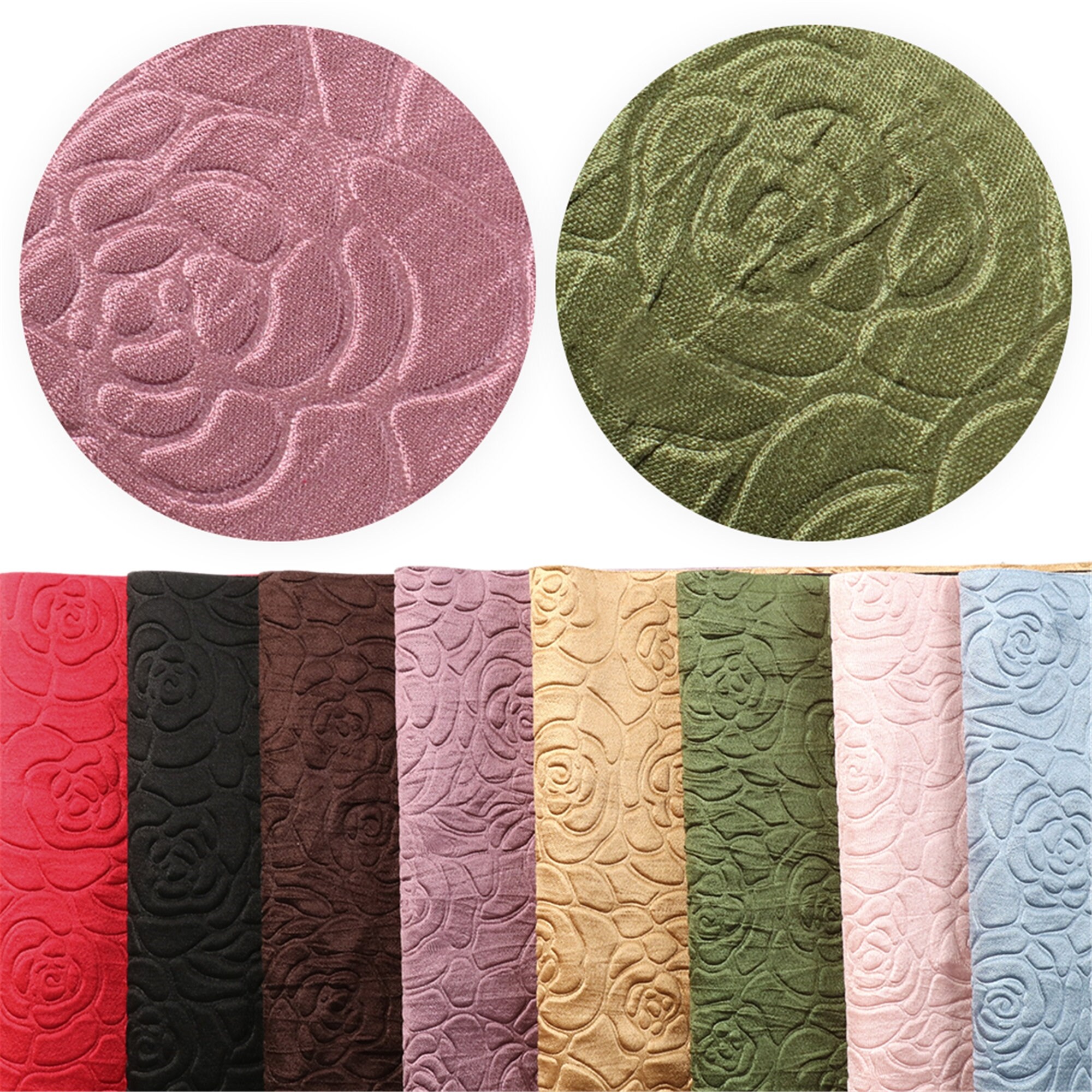 Rose Floral Embossed Faux Leather SheetsTextured Faux leather Etsy