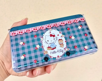 DIY Kitty 3ds nds case full model series, 3ds 2ds nds replacement shells, cartoon anime handmade protective case for the new gifts