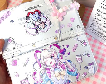 DIY 3ds nds case full model series, 3ds 2ds nds replacement shells, cartoon anime handmade protective case for the new gifts