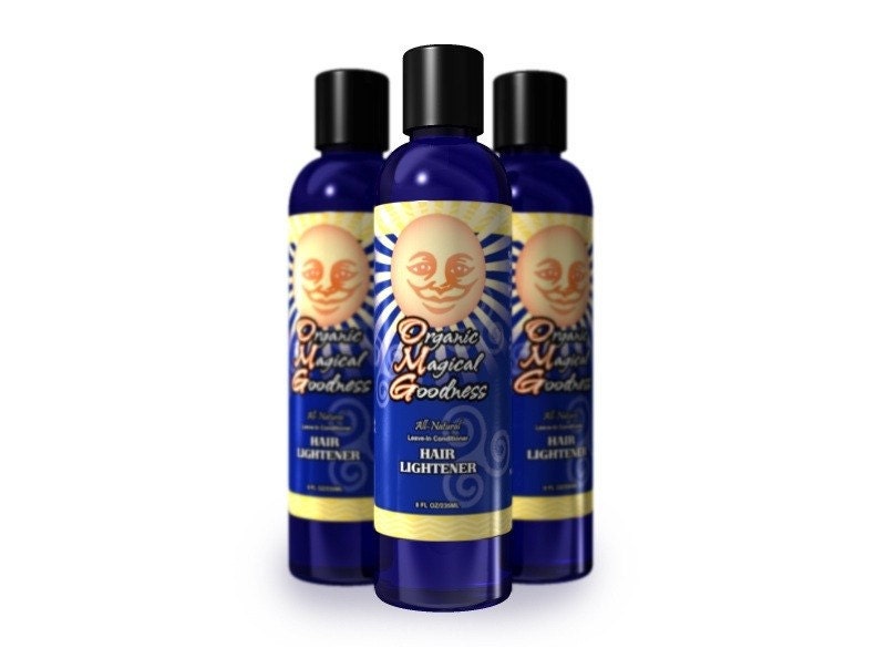 OMG Organic Hair Lightener CREME Leave-in Conditioner-8 oz. bottle