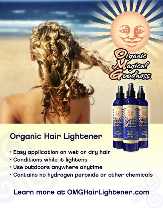 OMG Organic Hair Lightener SPRAY8 Oz. Bottle Etsy