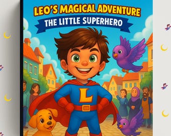 Personalized Superhero Story Book | Custom Kids eBook (Digital Gift)