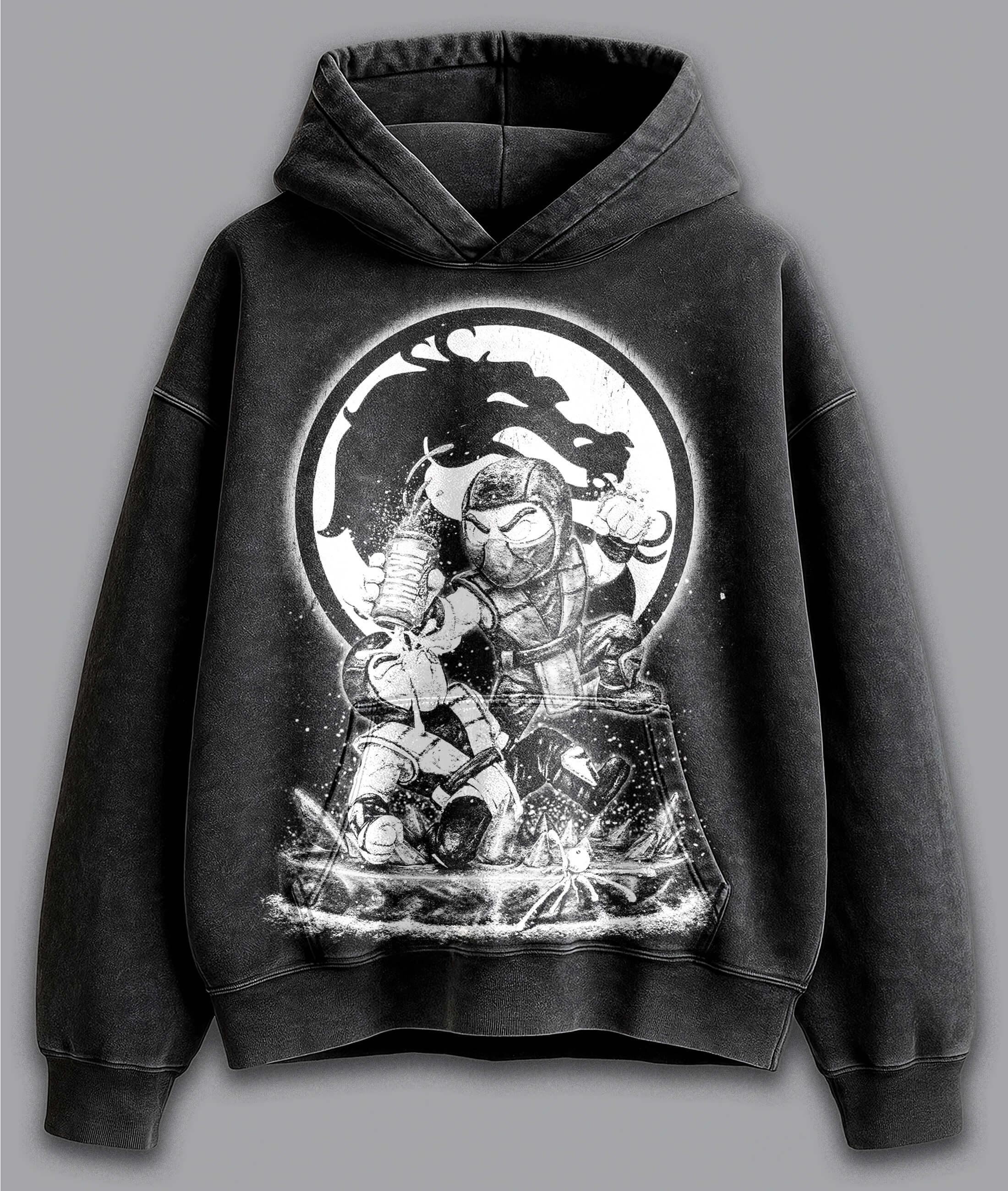 thumbnail image 2 of Mortal Kombat X Sub-Zero & Scorpion Mens Adult Black 2 of 11