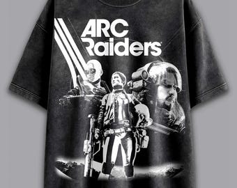 Arc Raiders Bleached Ink Hoodie, Acid Wash Gamer Survival Sweatshirt, Video Game T Shirt, Gaming Sweatshirt, Unisex Game Shirt.