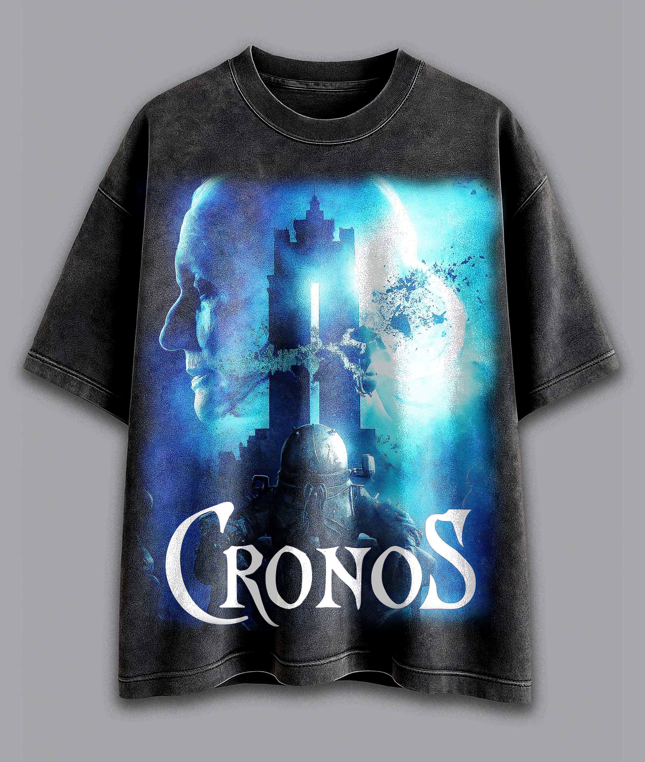 CRONOS Logo T-shirt Set of 2, Navy/Khaki