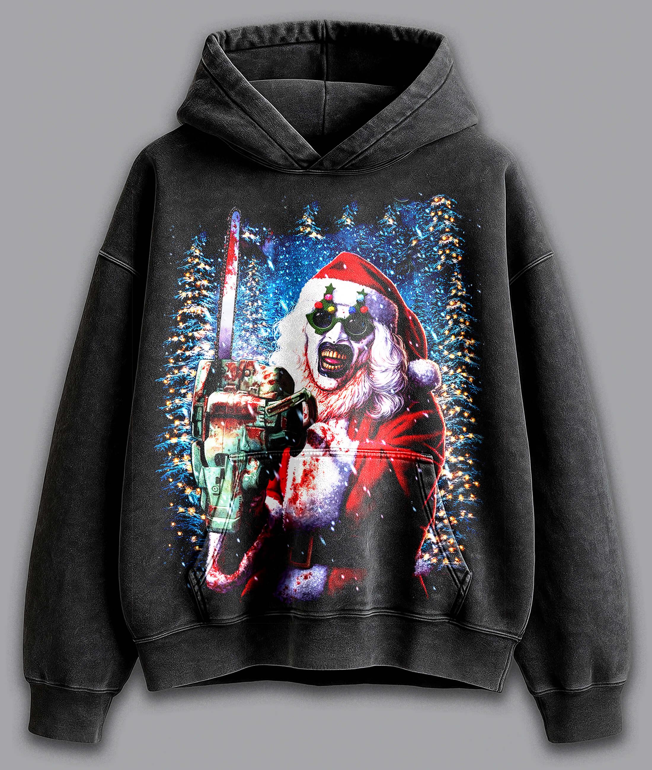 Urban Backwoods Clown I Hoodie - Premium Print Hooded Sweatshirt For Men & Women - View #7
