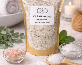 Mint Eucalyptus Bath Soak | Epsom Salt, Citrus Spa Gift