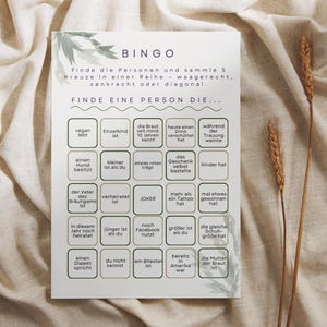 Wedding Bingo Template A6 – Printable Wedding Game Card – Wedding Bingo PDF to Print – Fun Wedding Games for Guests – Bingo