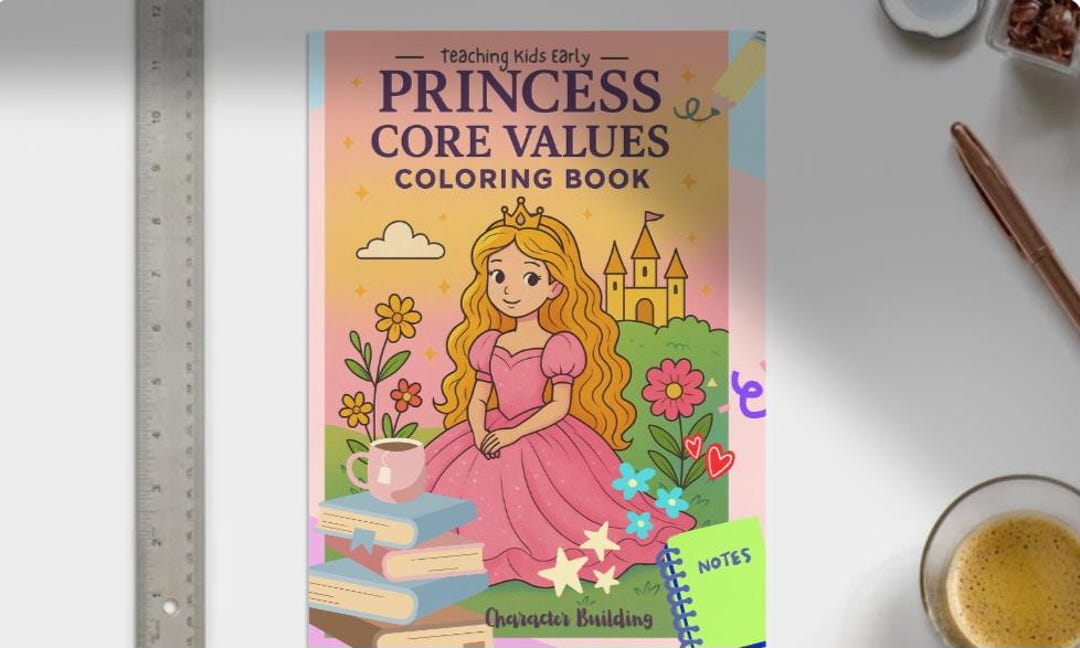 Princess Principles Princess Core Values Coloring Book: Kindness, Respect, Gratitude (PDF ...