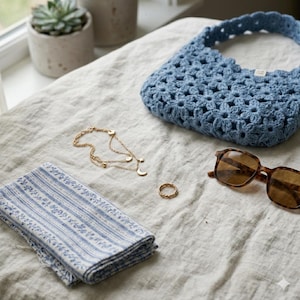 Crochet Flower Bag Pattern PDF | Boho Summer Tote Tutorial (Digital Download) image 8