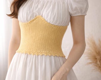 Adjustable Crochet Corset Top Pattern | Beginner Crochet Underbust | Instant Download PDF