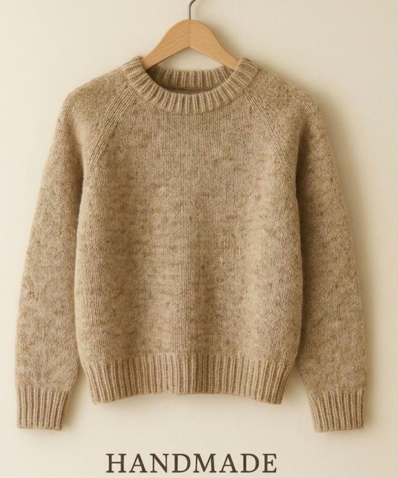 Cozy Sweater Knitting Pattern – The Soft Raglan Pullover – PDF Pattern – Digital Download