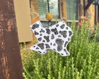 Frescura texana con estampado de vaca