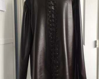 Leather Tunic Men Etsy