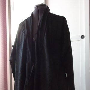 Star Wars Last Jedi Sith black tunic robe with or without hood short or long sleeve in suedette fabric warrior knight cosplay color choice