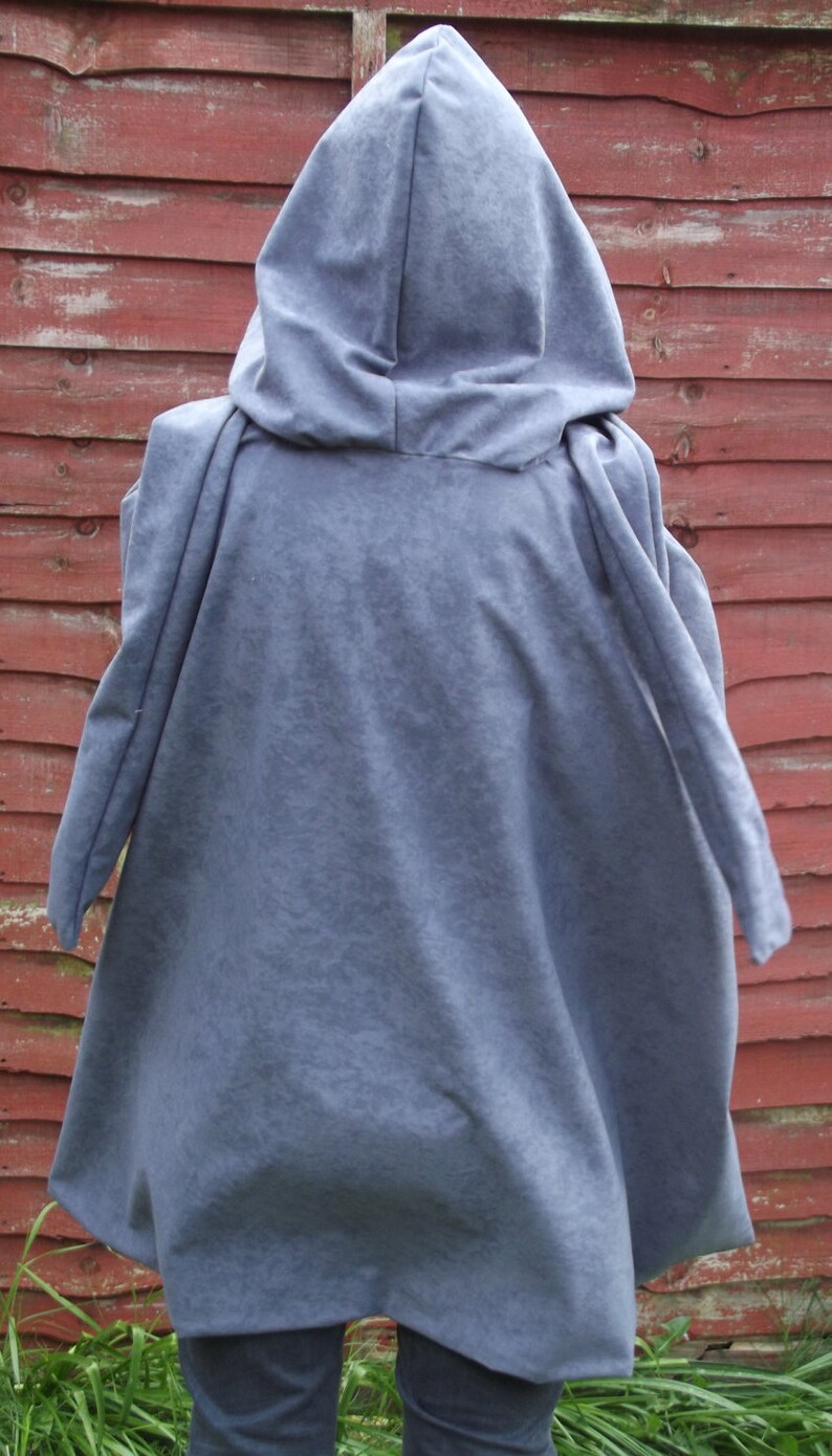 Cosplay cape cloak in faux suedette fabric with infinity scarf Etsy