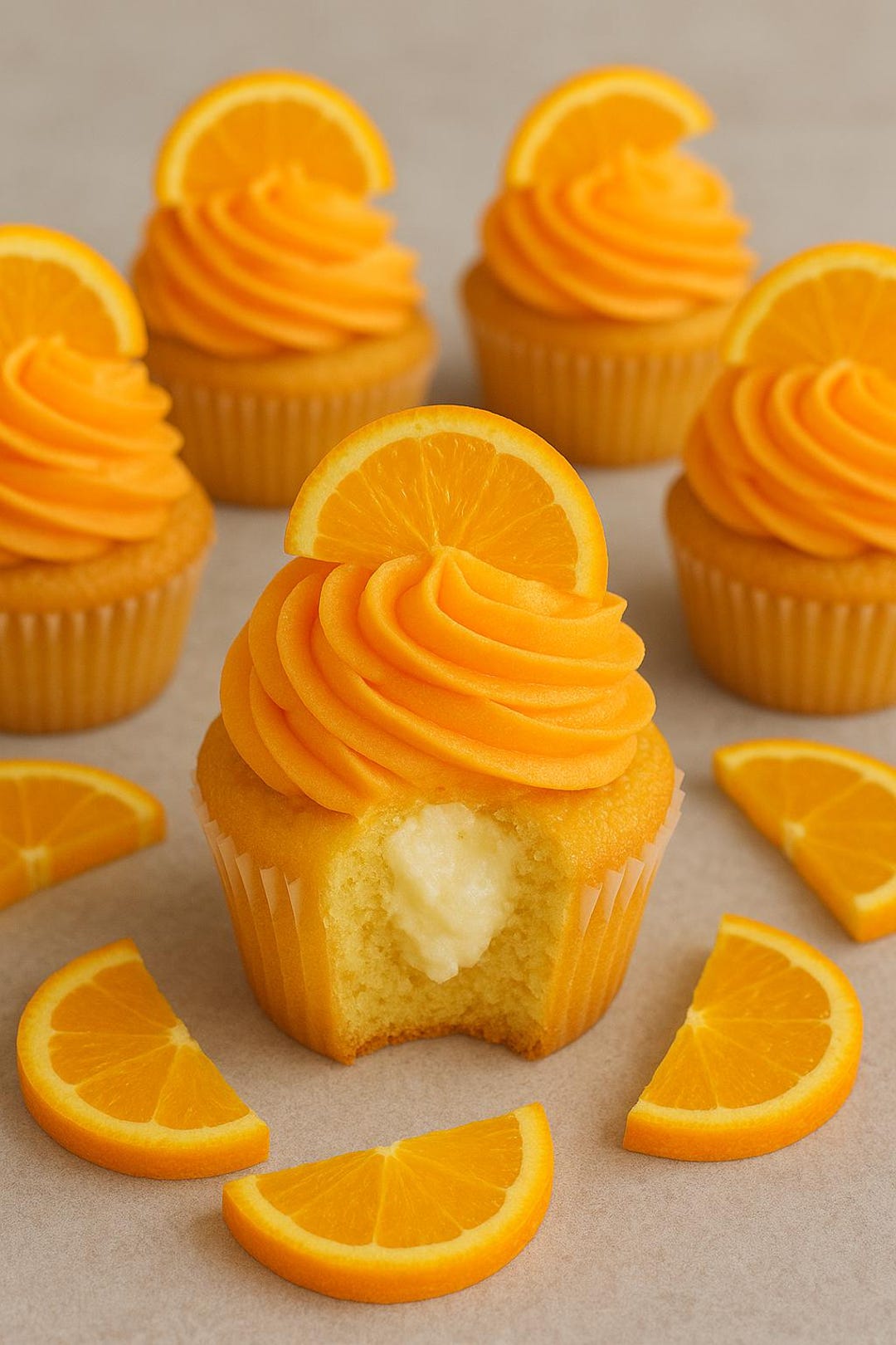 オレンジクリームシクルカップケーキのレシピ：印刷可能なPDFをダウンロード - Etsy 日本, image size:1080x1620