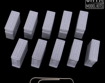 WWII US Army .30 Cal Ammo Box 1:16 Scale Resin Diorama - 10 Pack