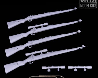 1:16 | 1/16 | Kar98k (x4) Scope (x4) | ww2 | wwII | Scale Modelling |