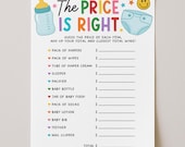 The Price Is Right Baby Shower Game Template, Price Guessing Game, Baby Trivia Quiz Printable, Digital Download