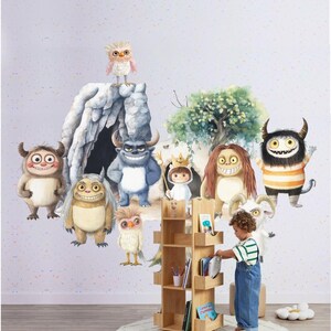 Where The Wild Things Are Wall Decal Monster Wall Sticker Max Wall Mural Carol Wallpaper For Nursery Room Gift For Baby Child Room Decor