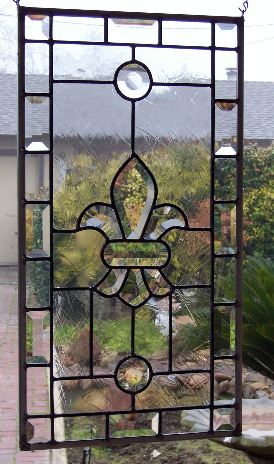 Fleur de Lis Stained Glass Window Etsy