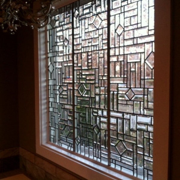 Custom Made to Order All Beveled Stained Glass Windows