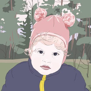 Portraits with background