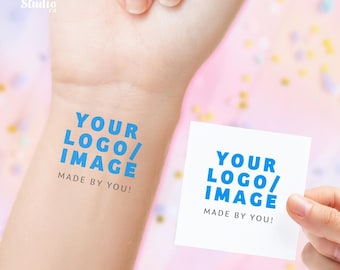 Custom Temporary Tattoos, 2 x 2 inches, Custom Image Tattoo, Party Accessory, Stag Dos, Hen Parties, Birthdays, Party Favours, Events Tattoo