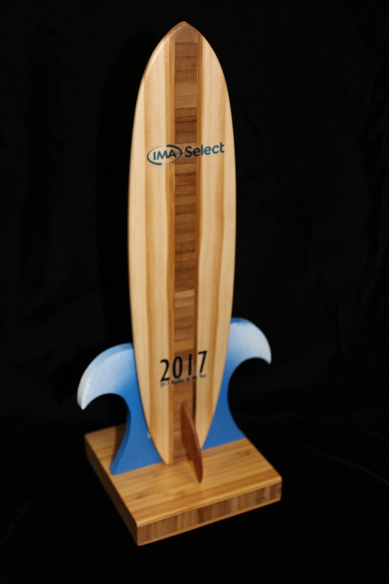 Deluxe Shorebreaker Surfboard Trophy Etsy