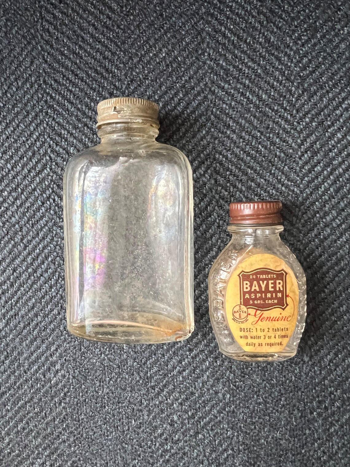 Antique Bayer Aspirin Bottles Etsy