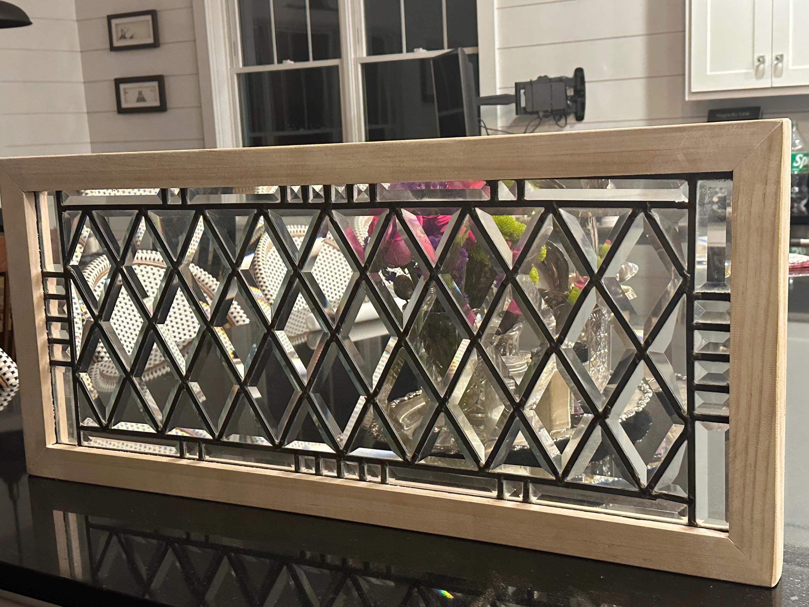 Transom Tile Diamond Bevel Transom 7 - Etsy