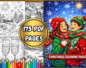 Christmas Coloring Pages Big Pack – 175 PDF Pages