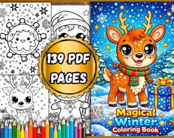 Magical Winter Coloring Pages – 139 PDF Pages