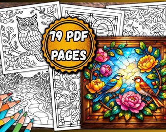 Dibujos de vidrieras para colorear: 79 diseños imprimibles (descarga en PDF)