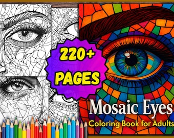 Stained glass Coloring Pages – 220+ PDF Pages,Coloring book for adults and children,Instant download,Printable PDF,Digital coloring pages