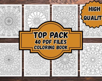 Mandala kleurboek – 40 afdrukbare pagina's (pdf)