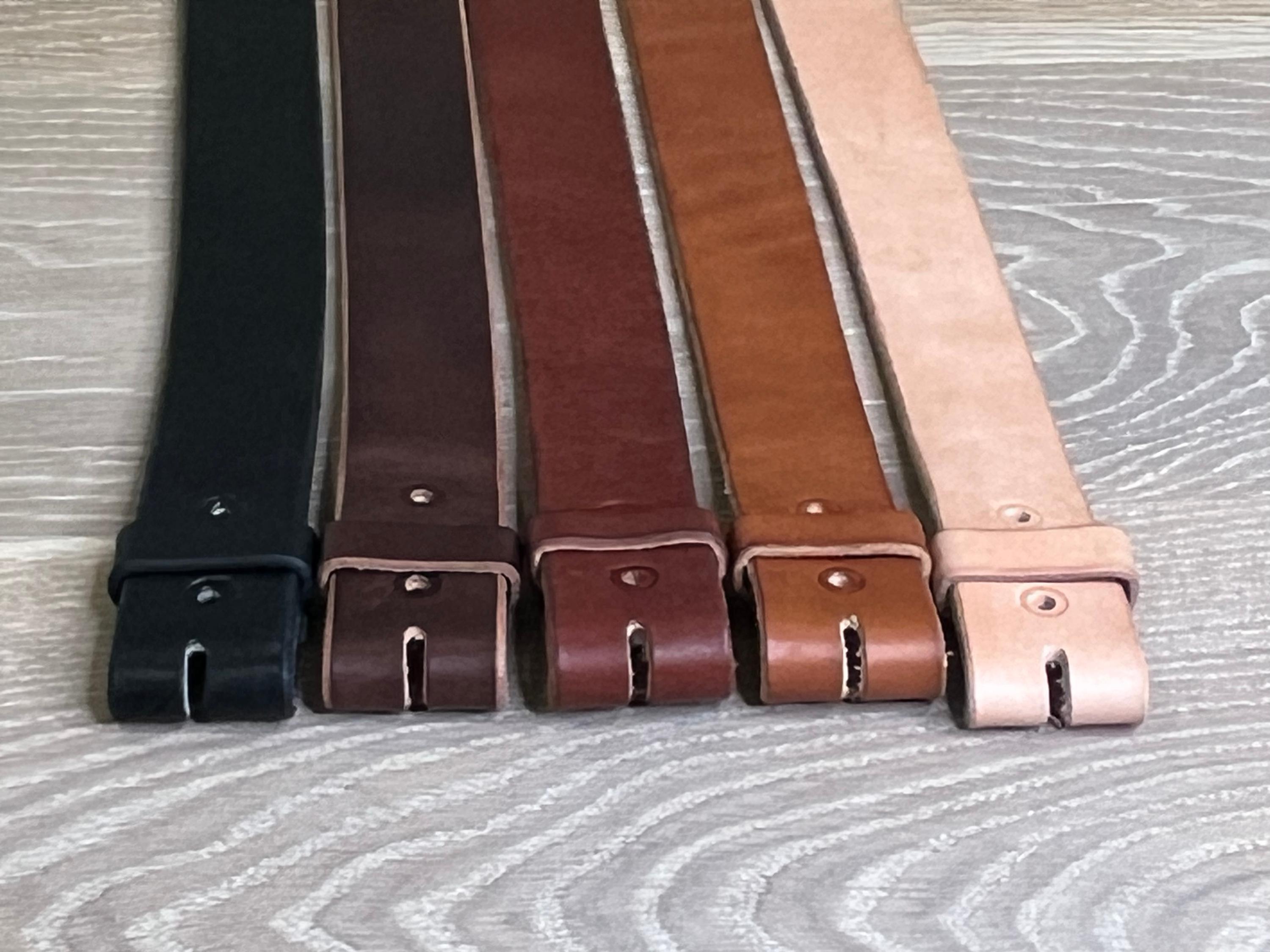 Custom Handcrafted Wickett & Craig Leather Belt: Solid Brass  display picture 2