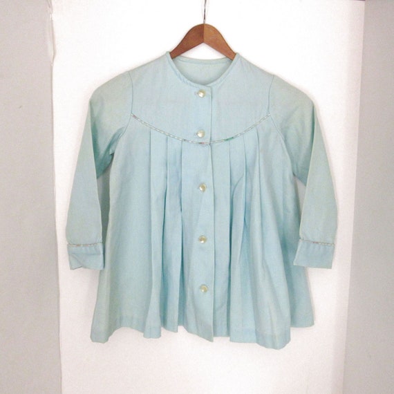 Vintage Easter Jacket - Baby Blue Kids Formal Jac… - image 1