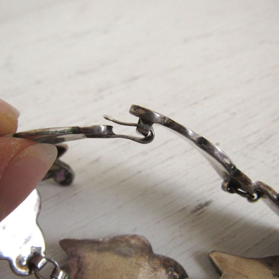 Abalone and Tortoise Shell Bracelet and Earrings … - image 9