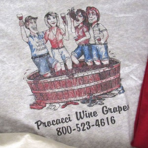 Vintage Wine Tshirts 90s Funny Wino Gift Shirts Assorted Graphics Unisex Large L image 5