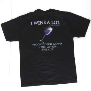 Vintage Wine Tshirts 90s Funny Wino Gift Shirts Assorted Graphics Unisex Large L image 9