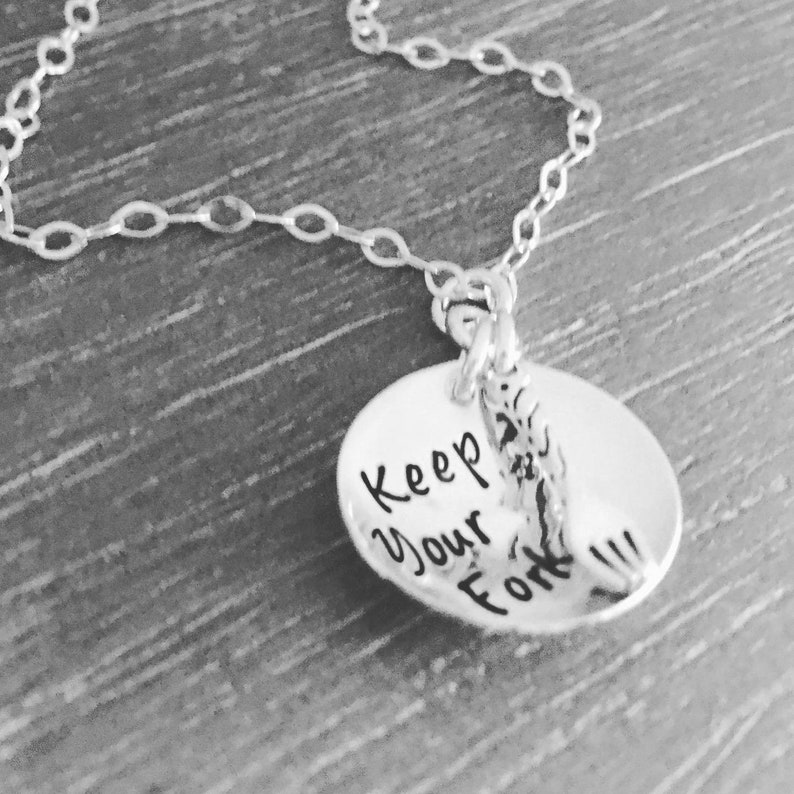 Keep Your Fork The Best Is Yet To Come Sterling Silver Etsy