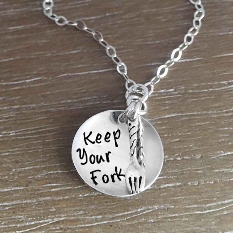 Keep Your Fork The Best Is Yet To Come Sterling Silver Etsy